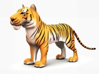 Мультяшный Тигр (3D)