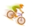 Векторная иллюстрация на тему велосипедного спорта (горный велосипед / маунтин байкинг). Создана для продажи на медиа-стоках. Программы: Artrage Studio Pro 3.5.5 и Xara Photo & Graphic Designer 6.